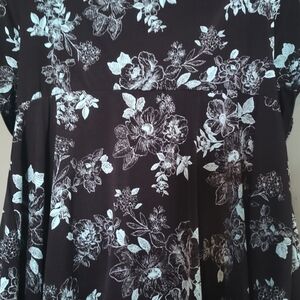 Torrid Dark Floral Blouse